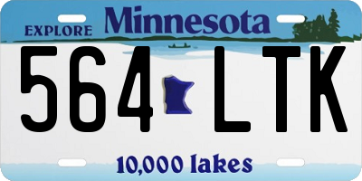MN license plate 564LTK