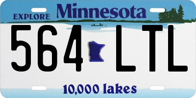 MN license plate 564LTL