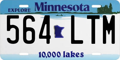 MN license plate 564LTM