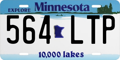MN license plate 564LTP
