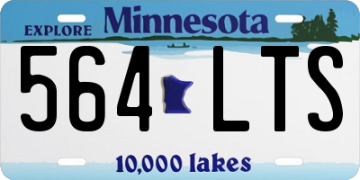 MN license plate 564LTS