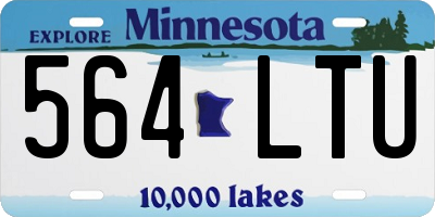 MN license plate 564LTU
