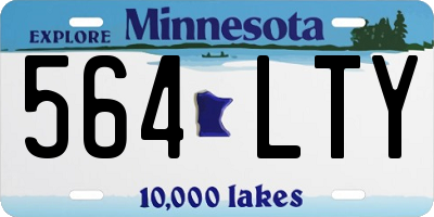 MN license plate 564LTY