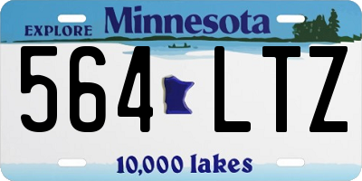 MN license plate 564LTZ