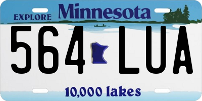 MN license plate 564LUA