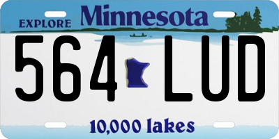 MN license plate 564LUD