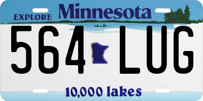 MN license plate 564LUG