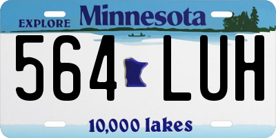 MN license plate 564LUH
