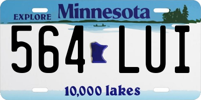MN license plate 564LUI