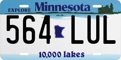 MN license plate 564LUL