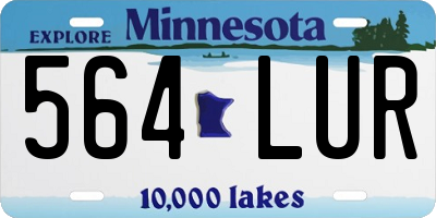 MN license plate 564LUR