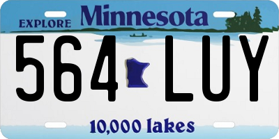 MN license plate 564LUY