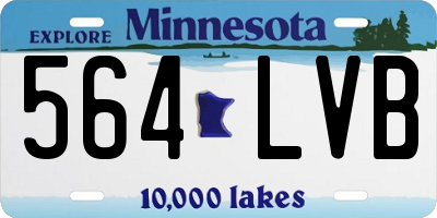 MN license plate 564LVB