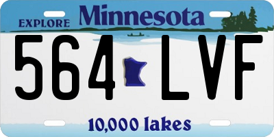 MN license plate 564LVF