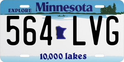 MN license plate 564LVG