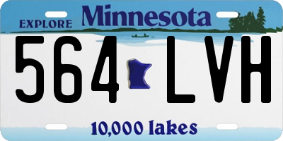 MN license plate 564LVH