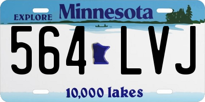 MN license plate 564LVJ
