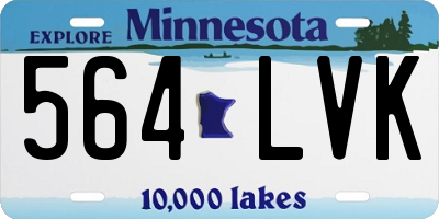 MN license plate 564LVK