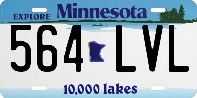 MN license plate 564LVL
