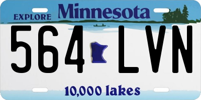 MN license plate 564LVN