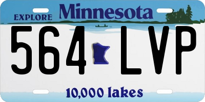 MN license plate 564LVP