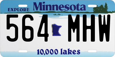 MN license plate 564MHW