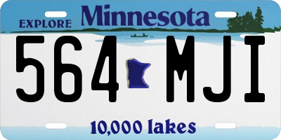 MN license plate 564MJI