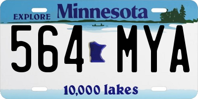 MN license plate 564MYA