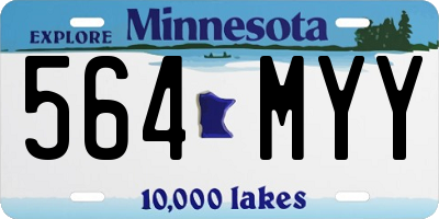 MN license plate 564MYY