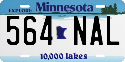 MN license plate 564NAL