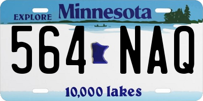 MN license plate 564NAQ