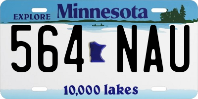 MN license plate 564NAU
