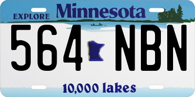 MN license plate 564NBN