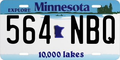 MN license plate 564NBQ