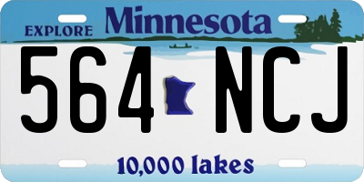 MN license plate 564NCJ