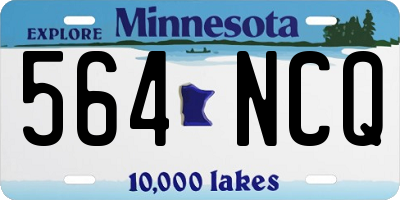 MN license plate 564NCQ