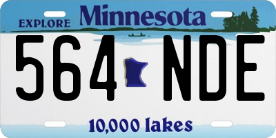 MN license plate 564NDE