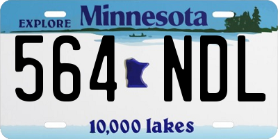 MN license plate 564NDL