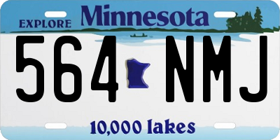 MN license plate 564NMJ