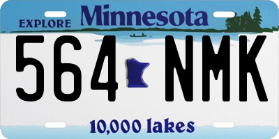 MN license plate 564NMK
