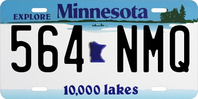 MN license plate 564NMQ