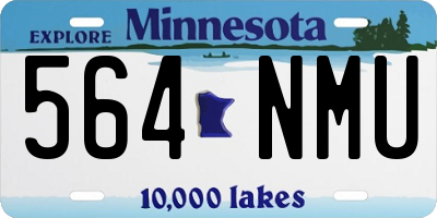 MN license plate 564NMU