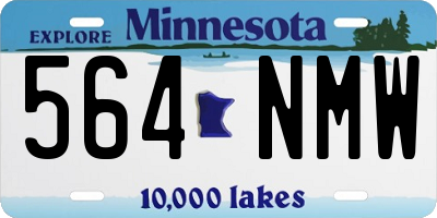 MN license plate 564NMW