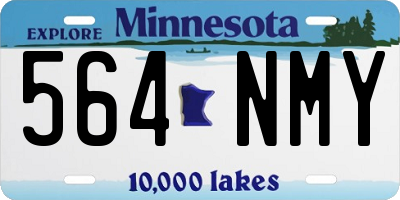 MN license plate 564NMY