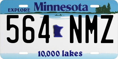 MN license plate 564NMZ