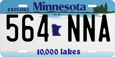 MN license plate 564NNA
