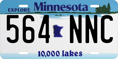 MN license plate 564NNC