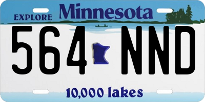 MN license plate 564NND