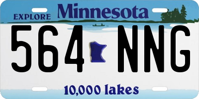 MN license plate 564NNG