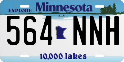 MN license plate 564NNH